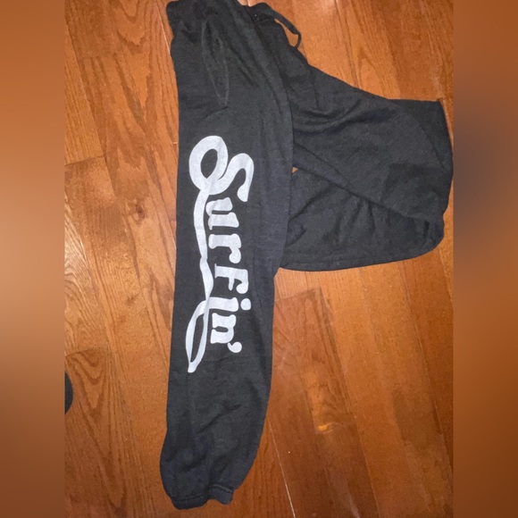Aviator Nation Men or Women Surfin Dark Gray/Black Sweatpants 🖤 Large - Picture 8 of 13